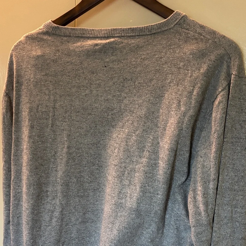 J. Crew Men’s Heather Gray Cotton Crew Neck Sweater Size XL Classic